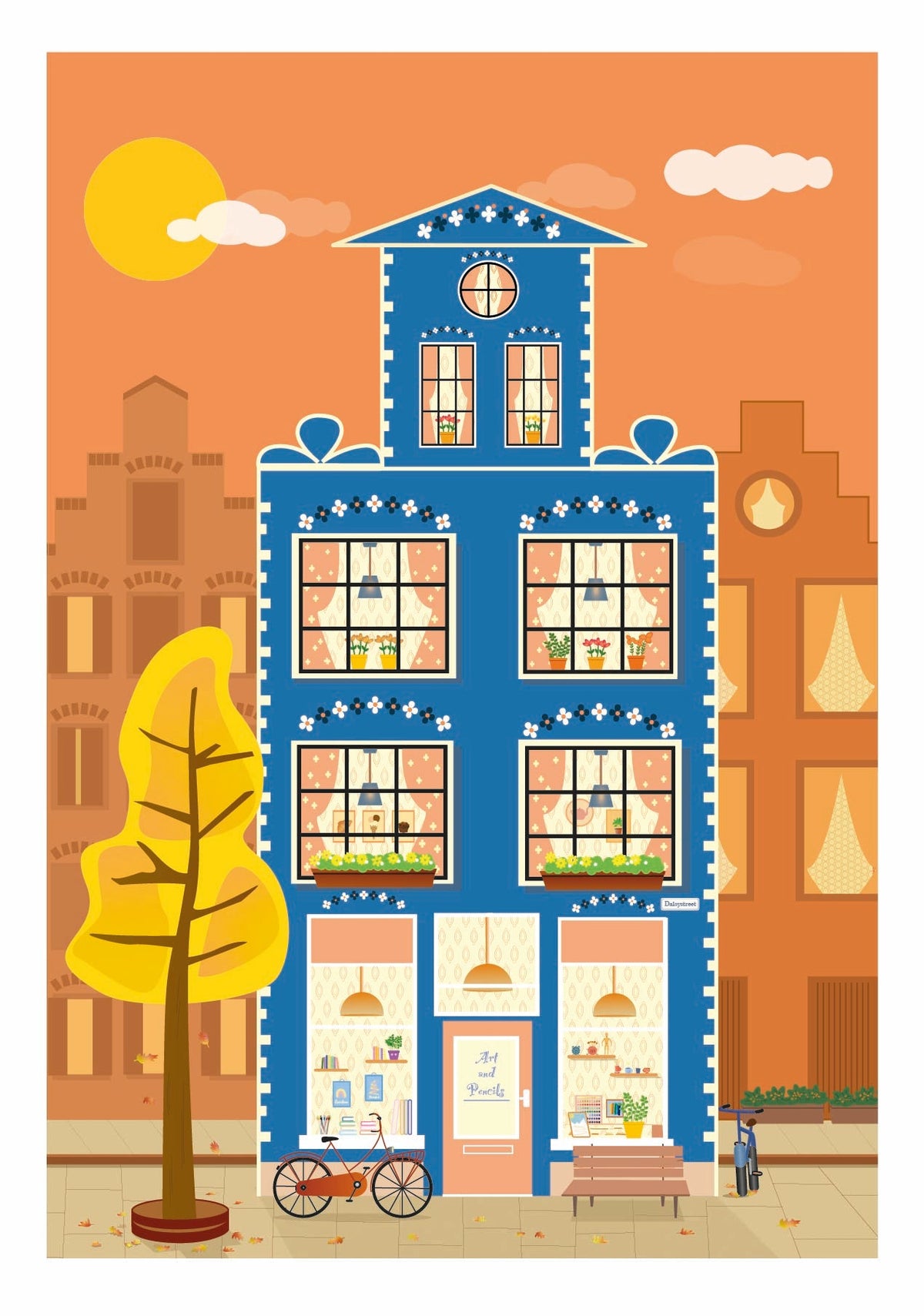 Blue house